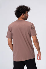 Mens Short Sleeves T-shirt With Front Print And Comfortable Material