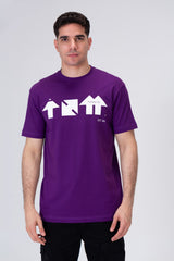 Mens Printed From The Front Half Sleeves T-Shirt
