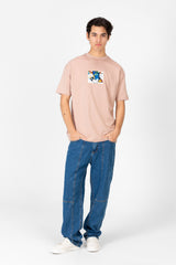 Men's Van Gogh Print Oversized Half Sleeve T-Shirt