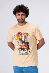 Mens Printed On The Front And Back Soft Cotton T-shirt