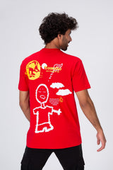 Mens Tomato T-shirt With A Distinctive Print And Material That Is Suitable For Every Day