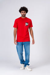 Mens Printed Half Sleeve T-shirt Made Of Cotton Material