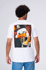 Mens Half Sleeve T-shirt With A Distinctive Print And Comfortable Material