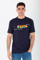 تيشيرت Slim Fit للرجال برقبة دائرية مصنوع من قماش صيفي ميلتون