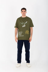 Mens Oversize Half Sleeve T-shirt Made Of High Quality Summer Melton Material