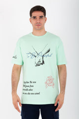 Mens Oversize Half Sleeve T-shirt Made Of High Quality Summer Melton Material