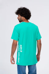 Mens T-shirt With Front Print And Trendy Summer Colors