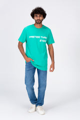 Mens T-shirt With Front Print And Trendy Summer Colors