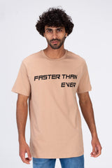 Mens T-shirt With Front Print And Trendy Summer Colors
