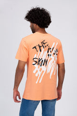 Mens Half Sleeves Round T-shirt With Front And Back Print