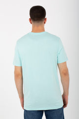 Mens Round Half Sleeves Melton Material T-Shirt Printed On The Front
