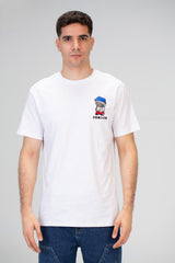 Men's Tomato Slim Fit Round Neck Short Sleeve T-Shirt