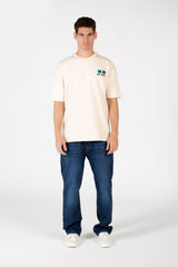 Men's Slim Fit Melton Printed Crew Neck T-Shirt