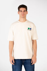 Men's Slim Fit Melton Printed Crew Neck T-Shirt