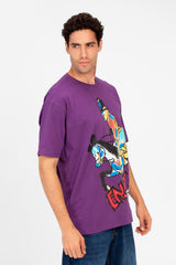 Men's Front Graphic Print Half Sleeve T-shirt