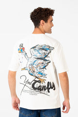 Men's Printed Round Regular Fit T-Shirt