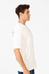 Men's Printed Round Regular Fit T-Shirt