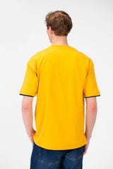 Men's Short-Sleeved Regular Fit T-shirt With Front Text Print And Round Neck
