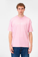 Men's Short-Sleeved Regular Fit T-shirt With Front Text Print And Round Neck