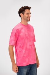 Men's Tie Die Crew Neck Regular Fit Half Sleeve T-Shirt
