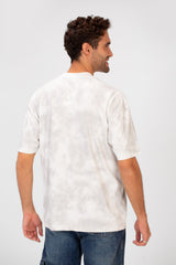 Men's Tie Die Crew Neck Regular Fit Half Sleeve T-Shirt