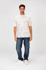 Men's Tie Die Crew Neck Regular Fit Half Sleeve T-Shirt
