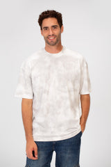 Men's Tie Die Crew Neck Regular Fit Half Sleeve T-Shirt