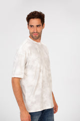 Men's Tie Die Crew Neck Regular Fit Half Sleeve T-Shirt
