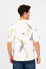 Men's Printed Regular Fit Round T-shirt
