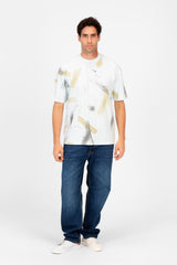Men's Printed Regular Fit Round T-shirt