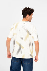 Men's Printed Regular Fit Round T-shirt