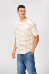 Men's Tie Die Regular Fit Short Sleeve Crew Neck T-Shirt High Quality Material