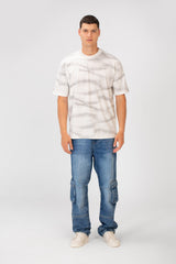 Men's Tie Die Regular Fit Short Sleeve Crew Neck T-Shirt High Quality Material