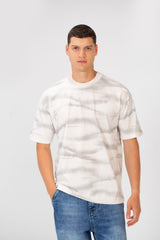 Men's Tie Die Regular Fit Short Sleeve Crew Neck T-Shirt High Quality Material
