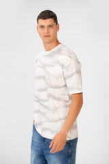 Men's Tie Die Regular Fit Short Sleeve Crew Neck T-Shirt High Quality Material