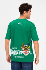 Men's Round Neck Printed Regular Fit Half Sleeve T-Shirt