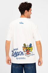 Men's Round Neck Printed Regular Fit Half Sleeve T-Shirt