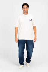 Men's Round Neck Printed Regular Fit Half Sleeve T-Shirt