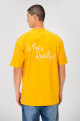 Men's Summer Melton Regular Fit Who’s Ready Print Short Sleeve T-Shirt