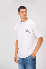 Men's Summer Melton Regular Fit Who’s Ready Print Short Sleeve T-Shirt