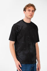 Men's Printed Half-Sleeve Regular Fit Round Neck T-shirt