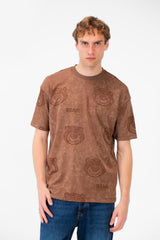 Men's Bear Print Short Sleeves Regular Fit T-shirt