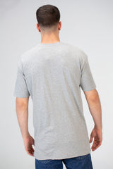 Mens Half Sleeved Over Sized Cutting T-shirt With A Round Collar And Front Print