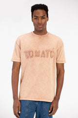 Men's Tomato Crew Neck Half Sleeve T-Shirt