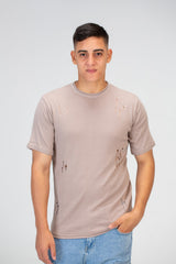 Mens Slim Fit Plain Basic T-Shirt with Short Sleeves And a modern Cut