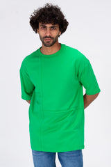 Mens Loose Fit Crew Neck T-Shirt With Unique And New Modern Cut