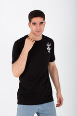 Mens Oversize T-shirt With A Round Neck And A Rabbit Print On The Front