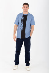 Mens Oversized Crew Neck T-shirt With Breathable Fabric