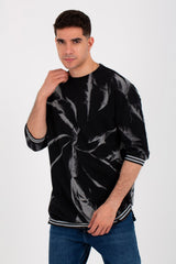 Mens Round Neck T-shirt Made Of Summer Milton Material With A Unique Cut