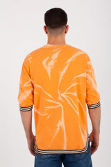 Mens Round Neck T-shirt Made Of Summer Milton Material With A Unique Cut